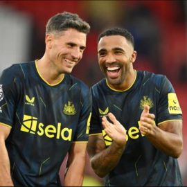 Newcastle United Celebrating After Historic Win Over Sheffield United