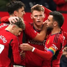 Manchester United Celebrating