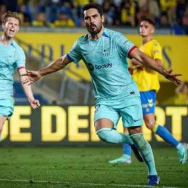 Ilkay Gundogan Scored The Winner For Barcelona Against Las Palmas
