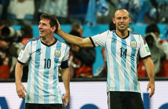 Lionel Messi And Javier Mascherano