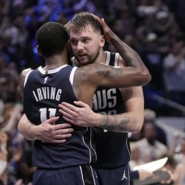 Kyrie Irving and Luka Doncic pic