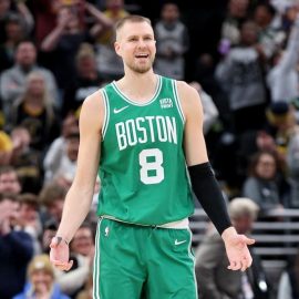 Kristaps Porzingis Celtics pic