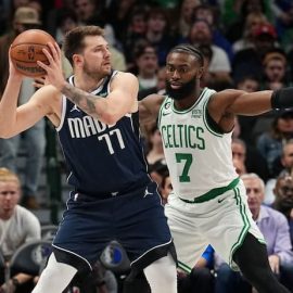 Luka and Jaylen Brown pic