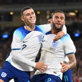 Phil Foden Kyle Walker For England