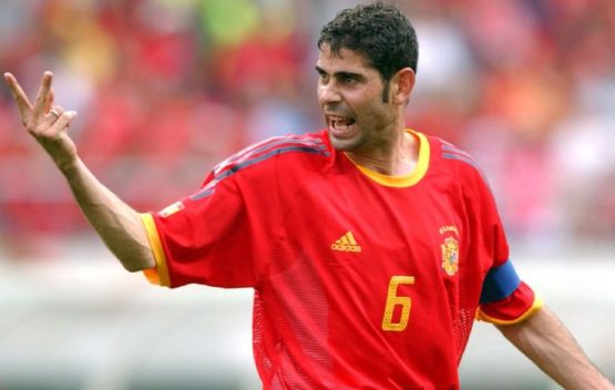 Fernando Hierro In Action For Spain