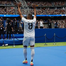 kylian Mbappe At Real Madrid Presentation