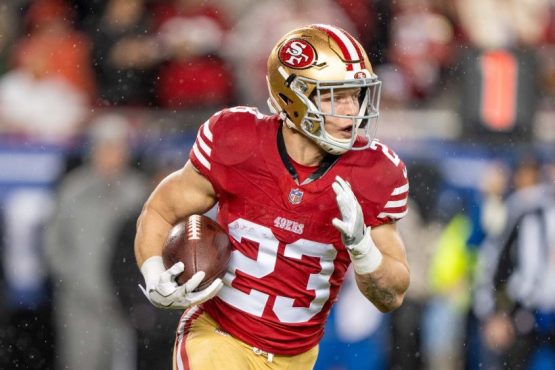 Christain McCaffrey 49ers pic