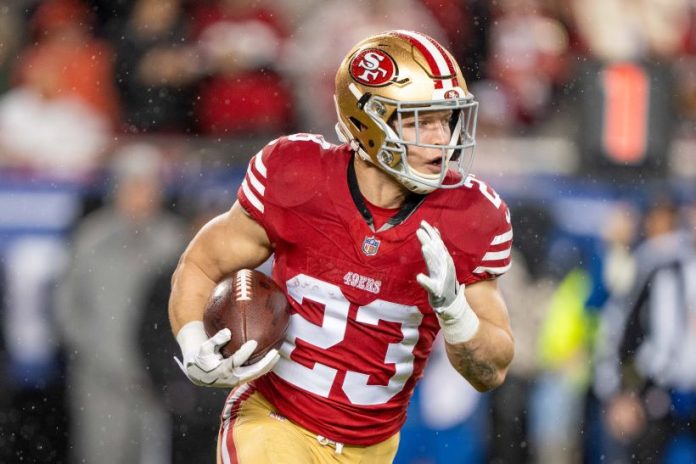 Christain McCaffrey 49ers pic