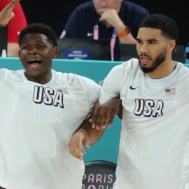 Anthony Edwards and Jayson Tatum pic