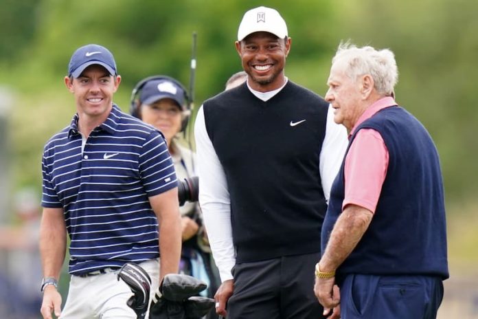 Jack Nicklaus Rory McIlroy Tiger Woods - Golf