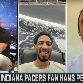 Tyrese Haliburton and fan