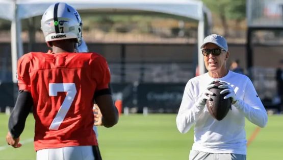 Pete Carroll and Geno Smith Raiders pic